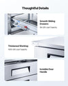 Vevor Chef Base Refrigerator 2-Drawer Undercounter 52" with 8 Pans New