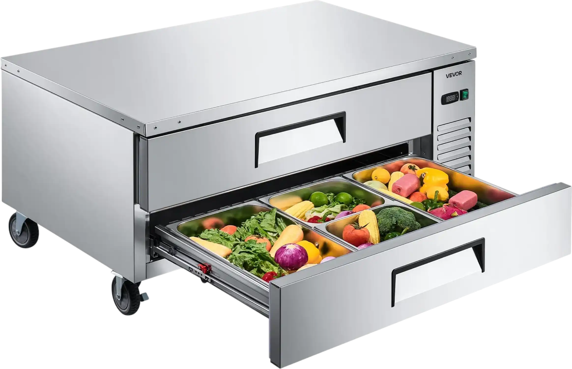 Vevor Chef Base Refrigerator 2-Drawer Undercounter 52