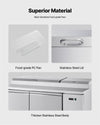 Vevor Commercial Refrigerator Prep Table 20" Countertop 20.3 Cu. Ft with 9 Pans New