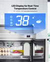 Vevor Refrigerated Prep Table 7.1 Cu. Ft with 8 Pans and Cutting Board New