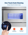 Vevor Commercial Ice Maker with Worktop 220 lbs/Day 66 lbs Storage New