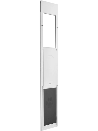 Vevor Dog Door Sliding Glass Door Adjustable Height Aluminum Frame XL Pet Door New