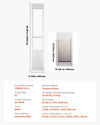 Vevor Pet Door 13.6 x 23.6 in. Flap 91-96 in. Adjustable Height Lockable for Sliding Glass Doors New