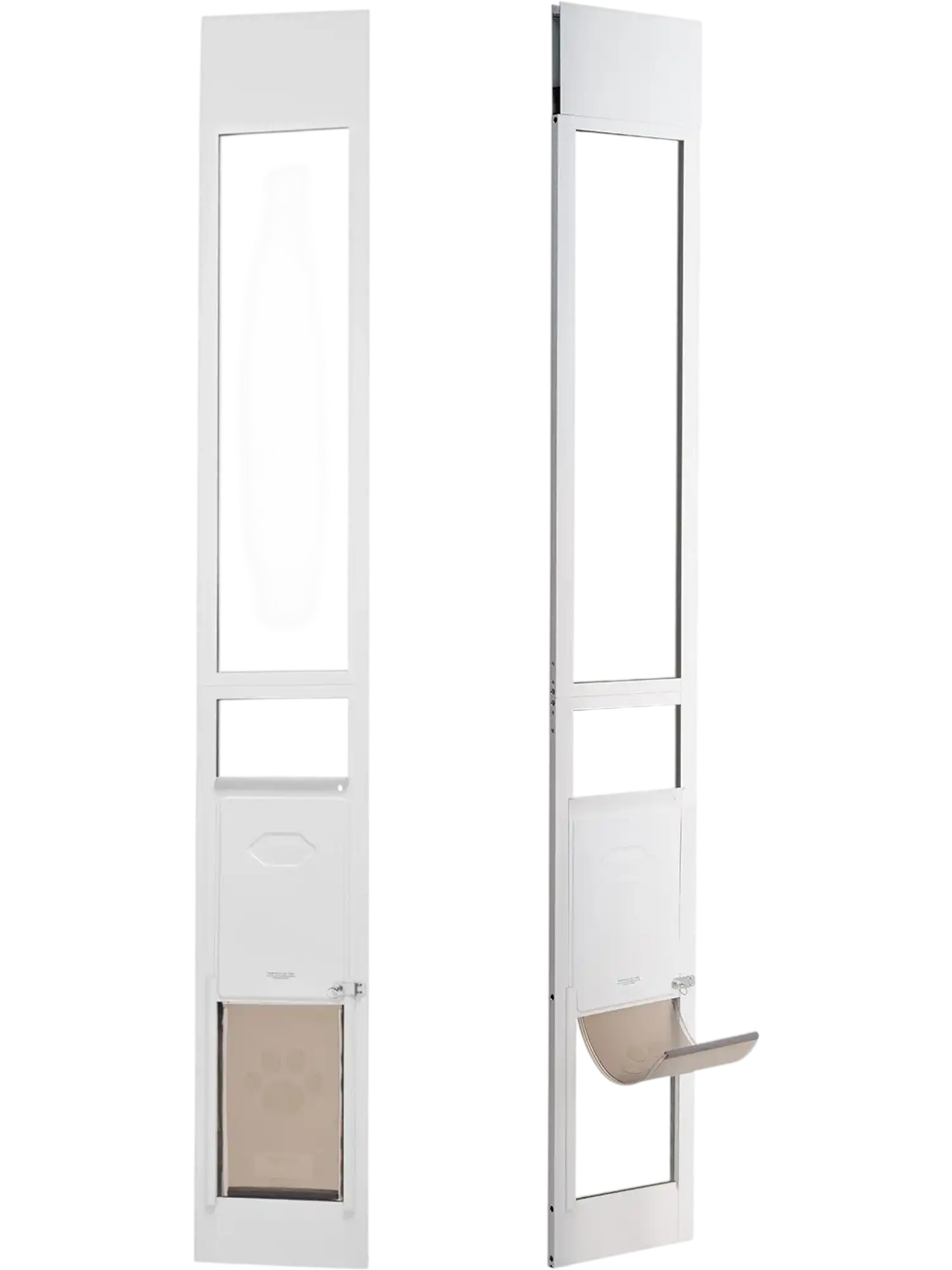 Vevor Dog Door Sliding Glass Adjustable Height Pet Door for Small Dogs New