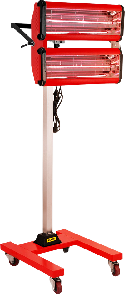 Vevor Infrared Paint Curing Lamp 2000W Short Wave Heater with Stand New