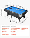 Vevor Pool Table 7 ft. Game Table Blue Cloth with Complete Accessories New