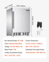 Vevor Beverage Refrigerator 24-Inch 150 QT Undercounter or Freestanding New