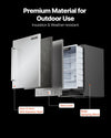 Vevor Beverage Refrigerator 24-Inch 150 QT Stainless Steel Door Undercounter Freestanding New