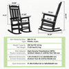 Vevor Porch Rocking Chairs 2 Pack 400 Lbs Weight Capacity New