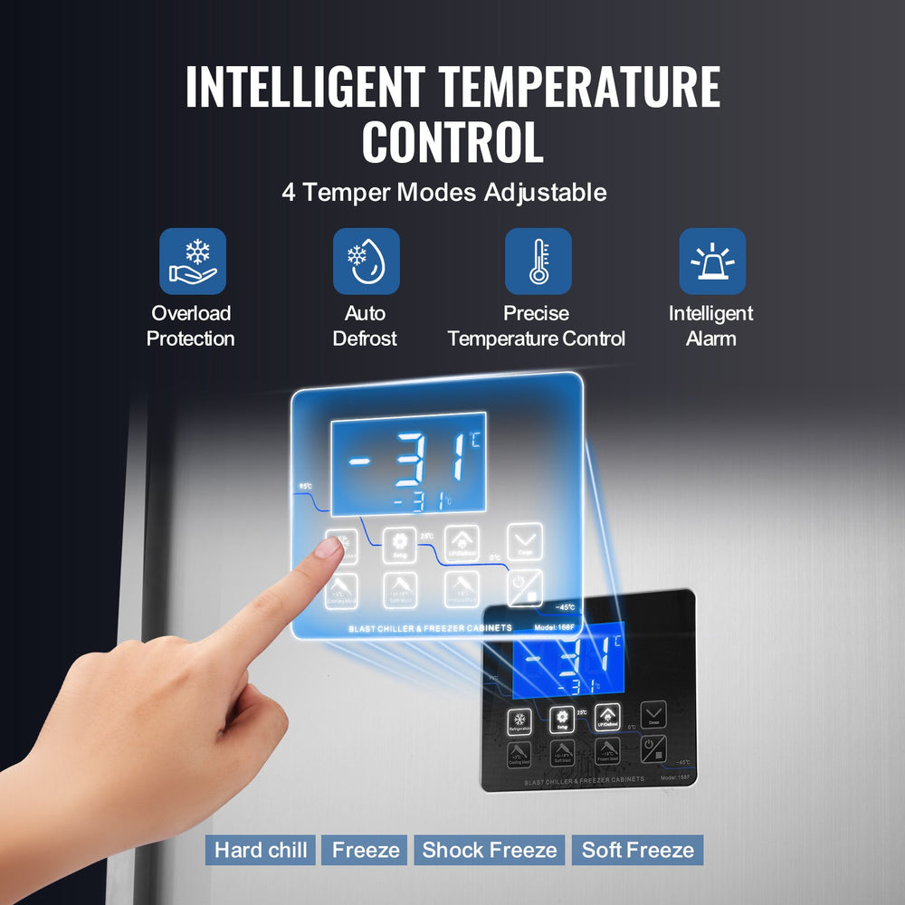 Vevor Commercial Blast Freezer 370L Chiller with 15 Trays -40°F New