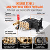 Vevor Pressure Washer Pump 1" Shaft Horizontal Triplex Plunger 4.2 GPM 4200 PSI New