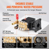 Vevor Pressure Washer Pump 1" Shaft Horizontal Triplex Plunger 4.4 GPM 4400 PSI New