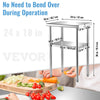 Vevor Prep Table Stainless Steel 24" x 18" x 36" Workstation with Adjustable Undershelf New