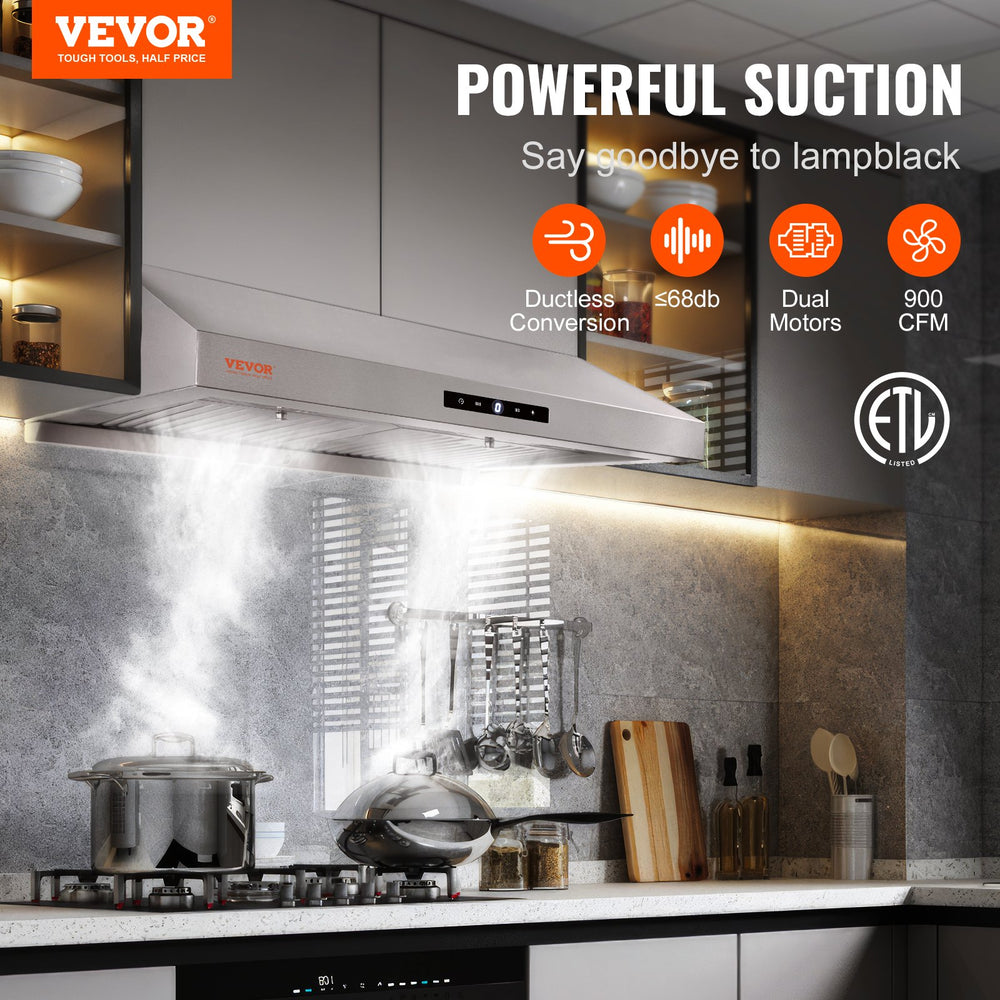Vevor Under Cabinet Range Hood with Touch Control 30