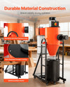 Vevor Cyclone Dust Collector 763 CFM 1-Micron with 12.5 Gallon Bag & Base Stand New