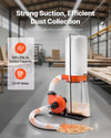 Vevor Dust Collector Vortex Cone with 35 Gal. Bag 1100 CFM 2.5 Micron New