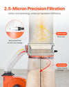 Vevor Dust Collector Vortex Cone with 35 Gal. Bag 1200 CFM 2 HP 2.5 Micron New