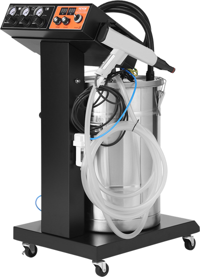 Vevor Powder Coating System 40W 100KV Electrostatic Output with 50L Hopper 450g/min New