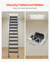 Vevor Attic Ladder 660 Lbs Capacity Alloy Steel Pull-Down Retractable for 9.5-10.2 Ft Ceilings New