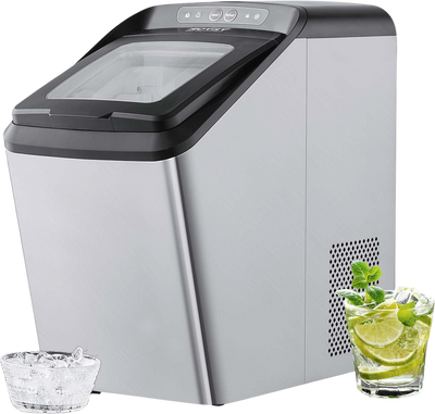 Vevor Countertop Ice Maker 30 Lbs in 24 Hrs Self-Cleaning Automatic Water Filling New