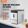 Vevor Countertop Ice Maker 37 Lbs in 24 Hrs Self-Cleaning Automatic Water Filling New