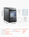 Vevor Countertop Nugget Ice Maker 37 Lbs/24H Self-Cleaning New