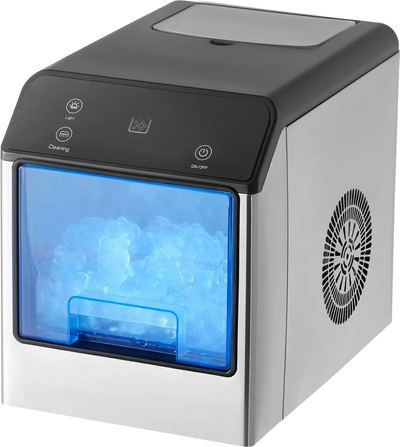 Vevor Countertop Nugget Ice Maker 33 Lbs/24H Self-Cleaning with Scoop 170W New