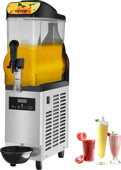 Vevor Slushy Machine 3.2 Gallon Single Tank Stainless Steel 500W New