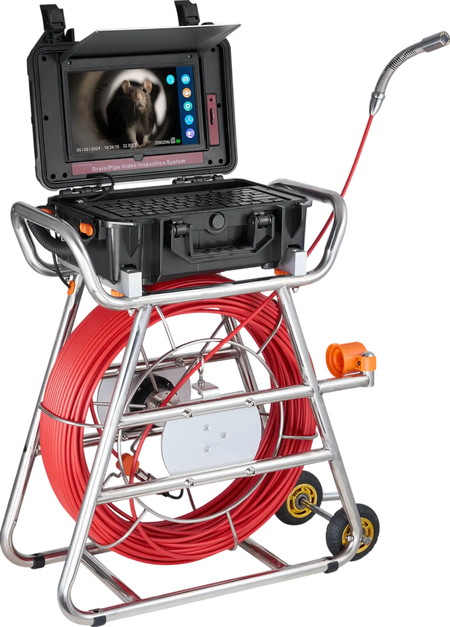 Vevor Sewer Camera 328 Ft. Self-Leveling Built-in 512Hz Transmitter with 10