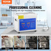 Vevor Ultrasonic Cleaner Professional 2.85 L Digital Timer & Heater Stainless Steel 40kHz New
