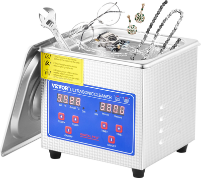 Vevor Ultrasonic Cleaner 15L with Digital Timer and Heater 40kHz 360W New