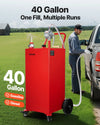 Vevor Fuel Caddy 40 Gallon Gasoline and Diesel Tank with Manual Pump New