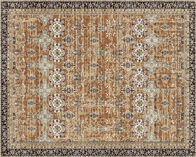 Vevor Area Rug Vintage Brown Green 8' x 10' Washable New