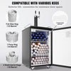 Vevor Beer Kegerator Dual Tap Draft Beer Dispenser Full Size Keg CO2 Cylinder 32-50°F Temperature Control Black New