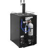 Vevor Beer Kegerator Dual Tap Draft Beer Dispenser Full Size Keg CO2 Cylinder 32-50°F Temperature Control Black New