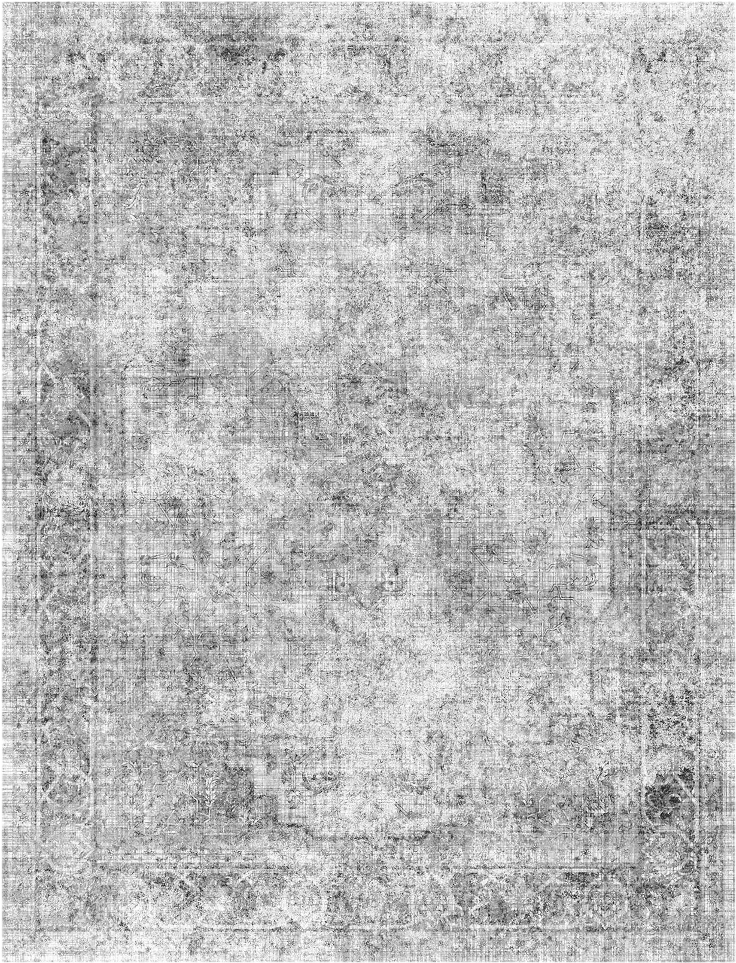 Vevor Area Rug 9' x 12' Washable Boho Non-Slip Gray New