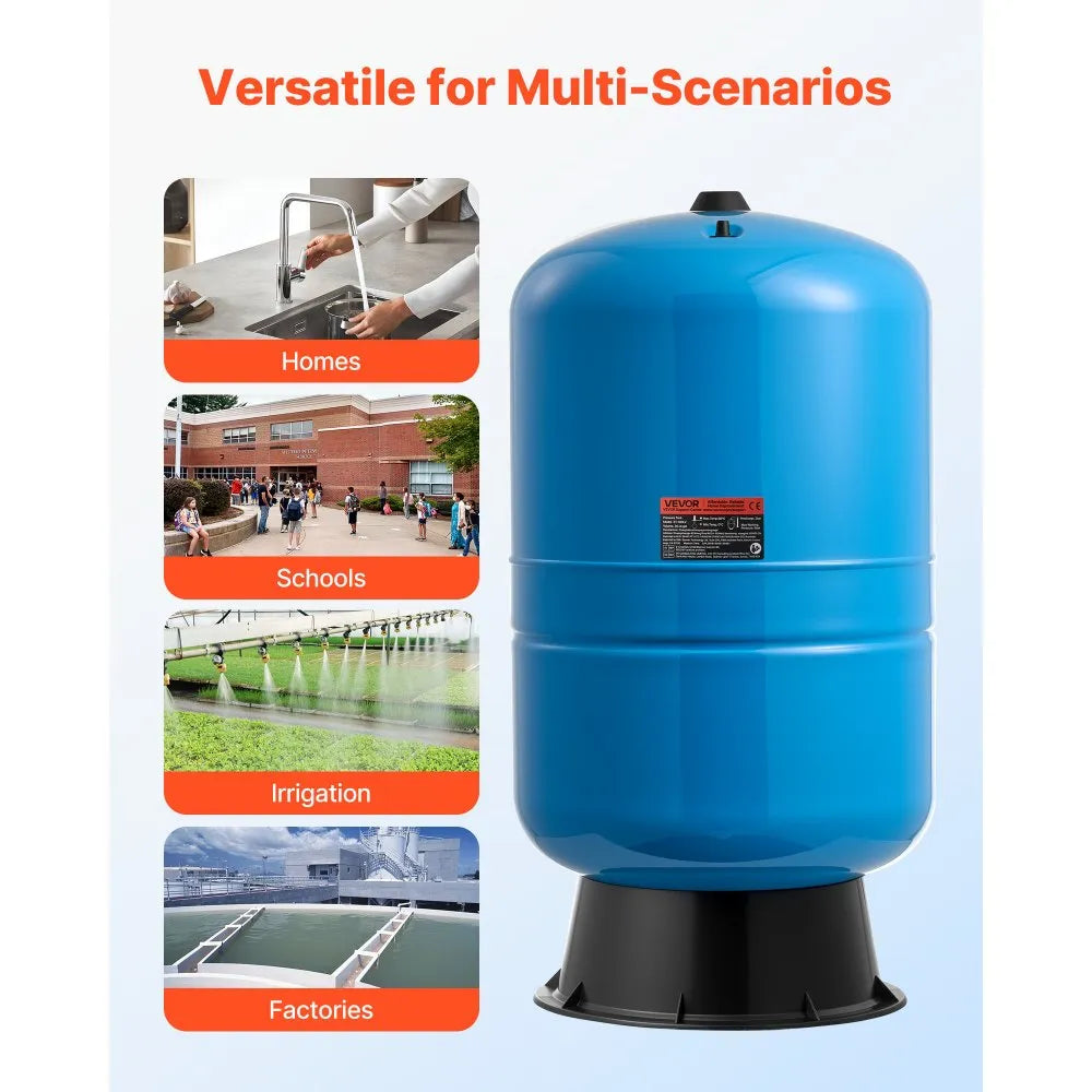 Vevor Well Pressure Tank 30 Gal. Vertical Pre-Charged Pressurized 1" NPT New