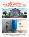Vevor Well Pressure Tank 34 Gal. Vertical Pre-Charged Pressurized 1" NPT New