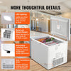 Vevor Chest Freezer 12.8 Cu. Ft. 345L Deep Freezer with Adjustable Thermostat New