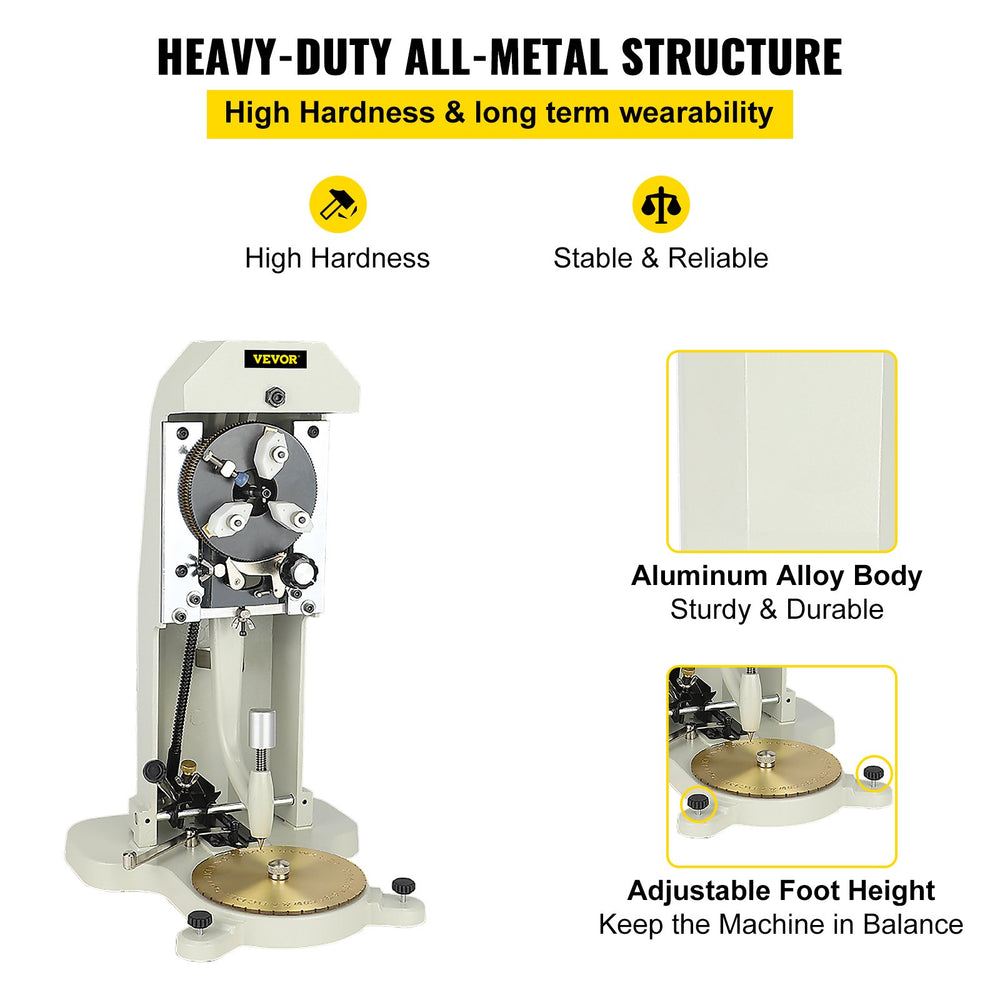 Vevor Inside Ring Engraver 1.5mm-2mm Stamper with Lettering Plate New
