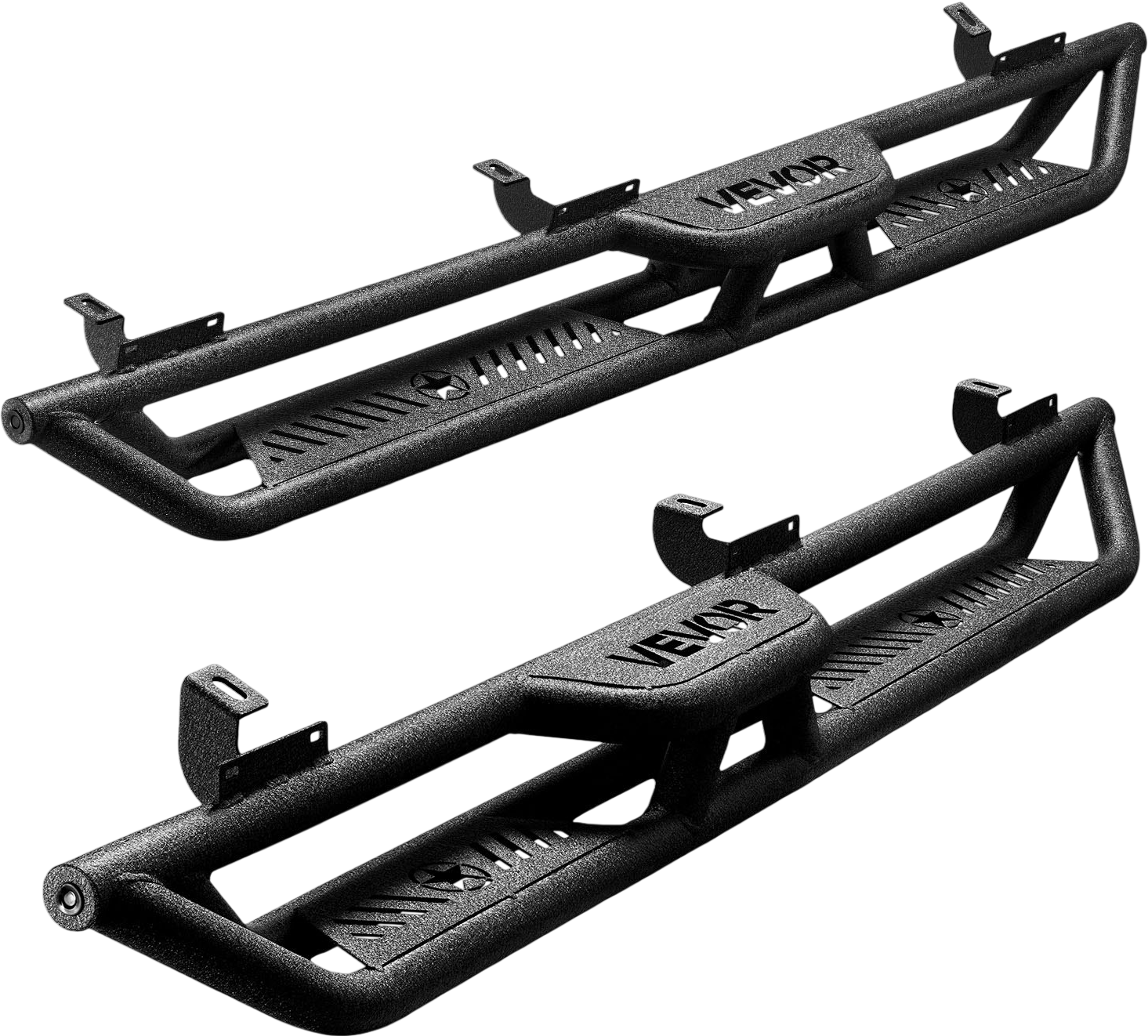 Vevor Running Boards 6 in. Side Steps Non-Slip 550 lb. Capacity fits 2007-18 Jeep Wrangler JK New