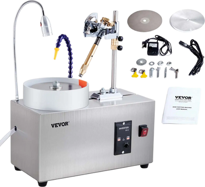 Vevor Gem Faceting Machine Rock Polisher 0-96° Adjustment 2980RPM 180W New