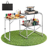Vevor Camping Kitchen Table Slim-Fold Portable Cook Station New