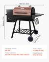 Vevor Wood Pellet Grill Smoker 500°F Max Temp 456 Sq.in Cooking Area New