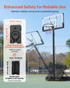 Vevor Basketball Hoop Portable 10' Height Adjustable with 48" Backboard New