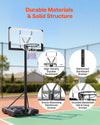 Vevor Basketball Hoop Portable 10' Height Adjustable with 48" Backboard New