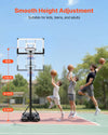 Vevor Basketball Hoop Portable 10' Height Adjustable with 48" Backboard New