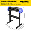 Vevor Vinyl Cutter Machine 34" with 20 Blades Sturdy Floor Stand Adjustable Force and Speed New