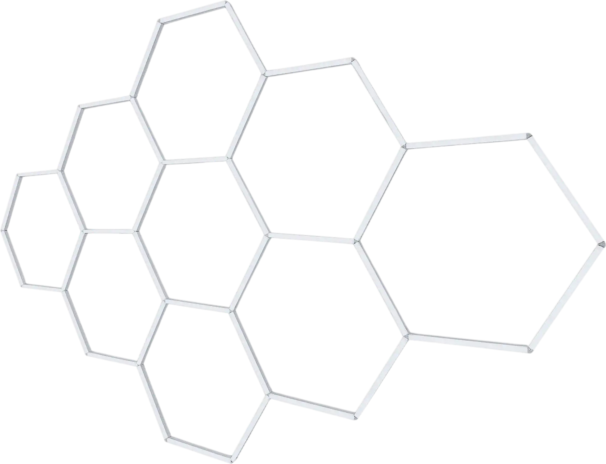 Vevor Garage Lights Hexagon 456W 54720LM 6500K 14-Grid LED Honeycomb Ceiling Lighting New