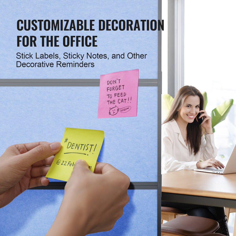 Vevor Acoustic Room Divider 67" x 36" Office Partition Panel 2-Pack New